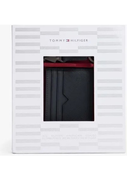 Erkek Marka Logolu Cüzdan Şık Tasarımlı Anahtarlık Seti Mavi Kartlık AM0AM13779 Dw6 fırsatları