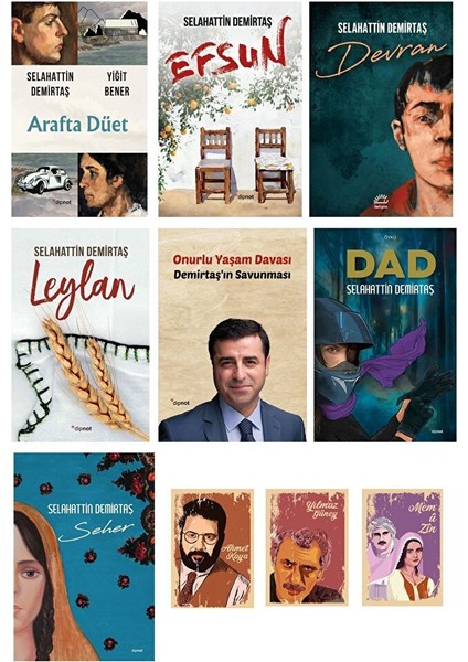 Selahattin Demirtaş Kitapları - Efsun - Arafta Düet - Not Defter Seti ( 3 Adet Not Defteri )