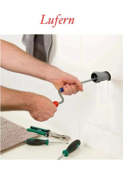 Premium 15 Metre Tıkanıklık Kanal Açma Klozet Gider Açıcı Boru Temizleme Spiral Tel Susta Manuel Uç modelleri