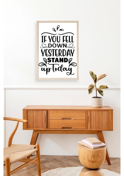 Motto Ahşap Çerçeveli Tablo modelleri