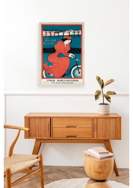 The New York Recorder Ahşap Çerçeveli Tablo modelleri