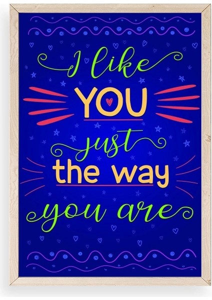 Motto Ahşap Çerçeveli Tablo