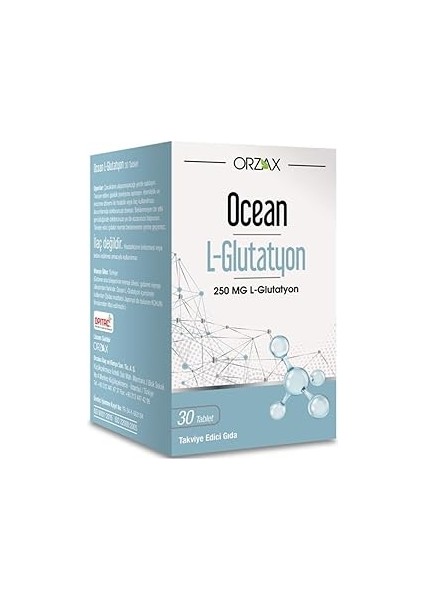 Ocean L-Glutatyon 250 Mg 30 Tablet Takviye Edici Gıda