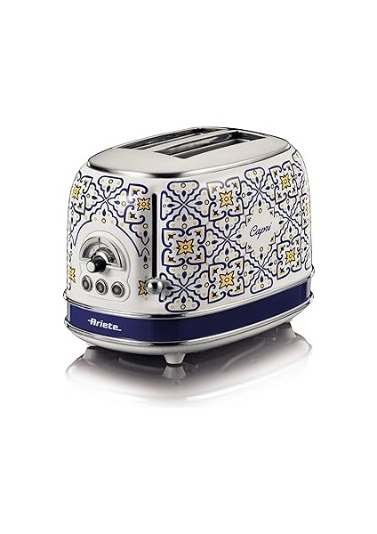 Ariete Capri 2 Dilim Ekmek Kızartma Makinesi 0155/1C - 810 Watt, Metal Gövde, 2 Dilim Kapasite, Buz