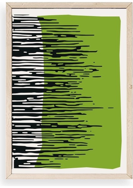 Modern Ahşap Çerçeveli Tablo