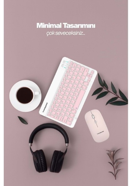 Pembe Kablosuz Klavye ve Mouse Seti fiyatları
