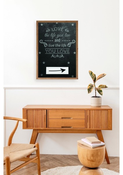 Motto Ahşap Çerçeveli Tablo modelleri