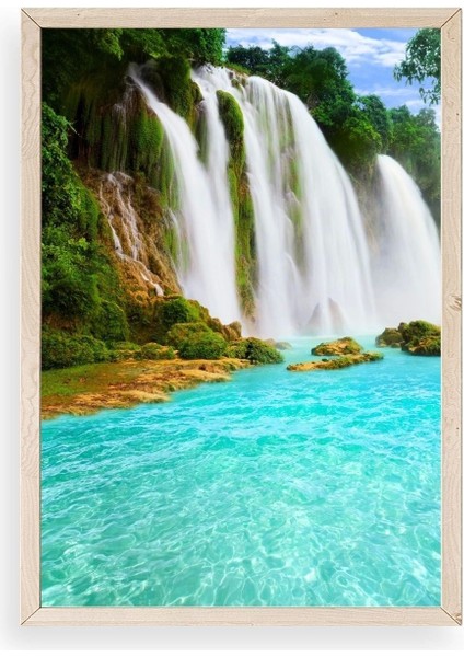 Manzara Doğa Ahşap Çerçeveli Tablo