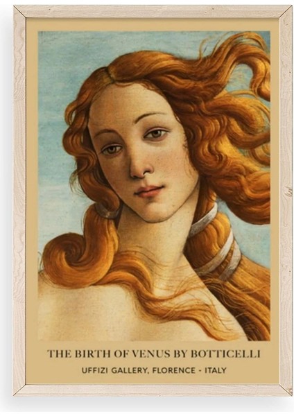 Kadın Ahşap Çerçeveli Tablo