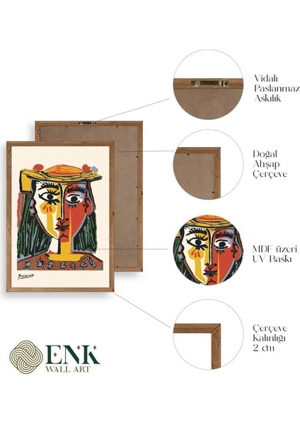 Picasso Ahşap Çerçeveli Tablo fırsatları