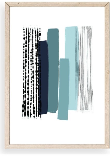 Modern Ahşap Çerçeveli Tablo