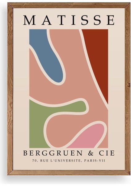 Modern Ahşap Çerçeveli Tablo