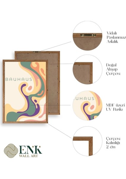Bauhaus Ahşap Çerçeveli Tablo fırsatları