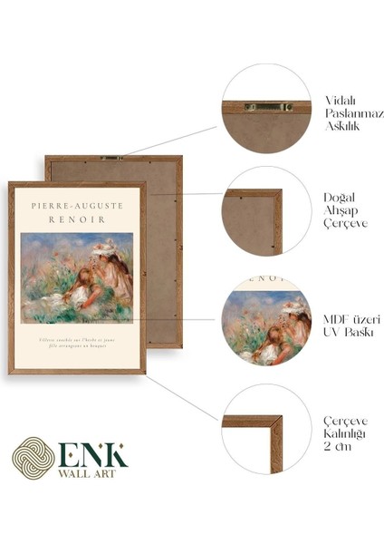 Pierre-Aguste Renoir Ahşap Çerçeveli Tablo fırsatları