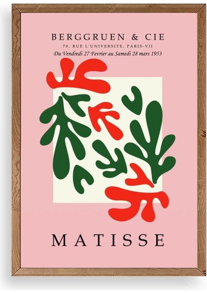 Modern Ahşap Çerçeveli Tablo