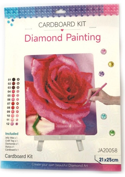 Boncuklu Taşlı Mozaik Elmas Goblen Tablo Resim Puzzle Dıamond Paıntıng 21X25 Çocuklar Için