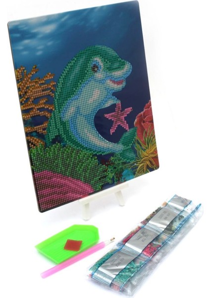 Boncuklu Taşlı Mozaik Elmas Goblen Tablo Resim Puzzle Dıamond Paıntıng 21X25 Çocuklar Için fiyatları