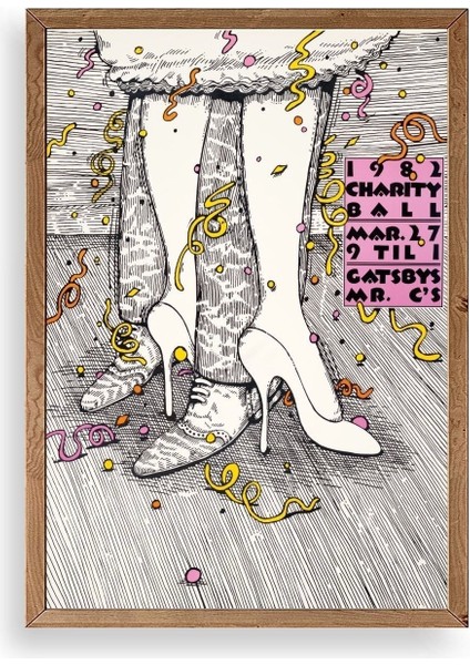 Gastby's Ahşap Çerçeveli Tablo