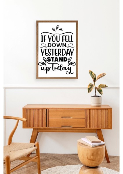 Motto Ahşap Çerçeveli Tablo modelleri