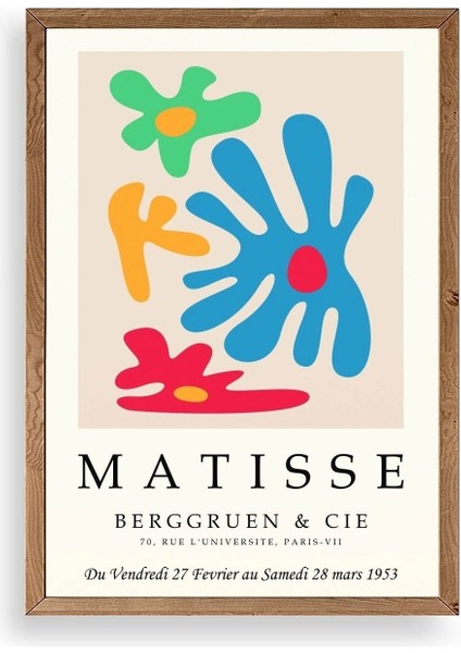 Modern Ahşap Çerçeveli Tablo