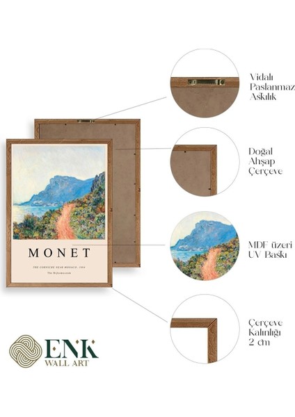 Monet Ahşap Çerçeveli Tablo fırsatları