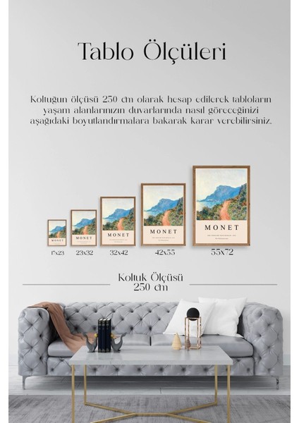 Monet Ahşap Çerçeveli Tablo indirimleri