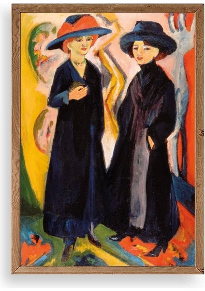 Ernst Ludwig Ahşap Çerçeveli Tablo