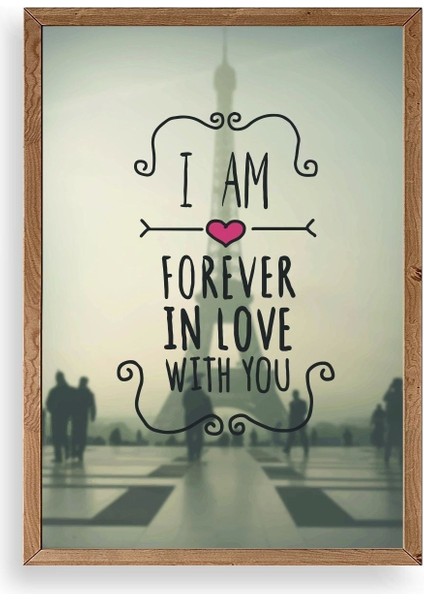 Motto Ahşap Çerçeveli Tablo