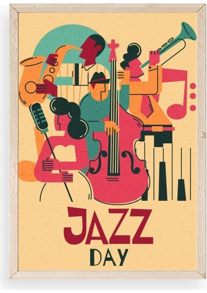 Jazz Ahşap Çerçeveli Tablo
