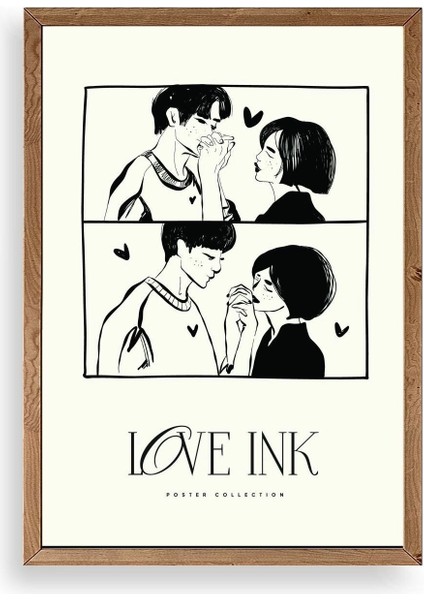 Love Ahşap Çerçeveli Tablo