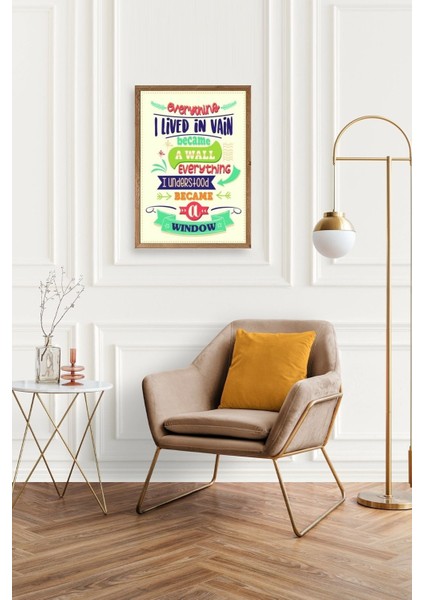 Motto Ahşap Çerçeveli Tablo fiyatları