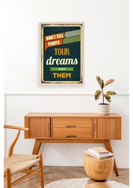 Motto Ahşap Çerçeveli Tablo modelleri