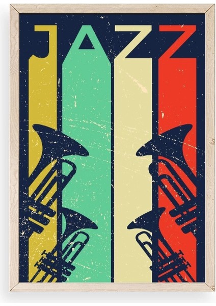 Jazz Ahşap Çerçeveli Tablo