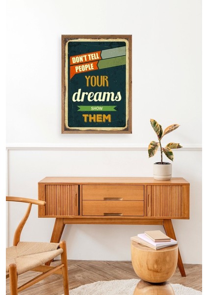 Motto Ahşap Çerçeveli Tablo modelleri