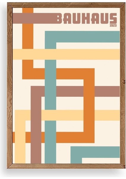 Bauhaus Ahşap Çerçeveli Tablo