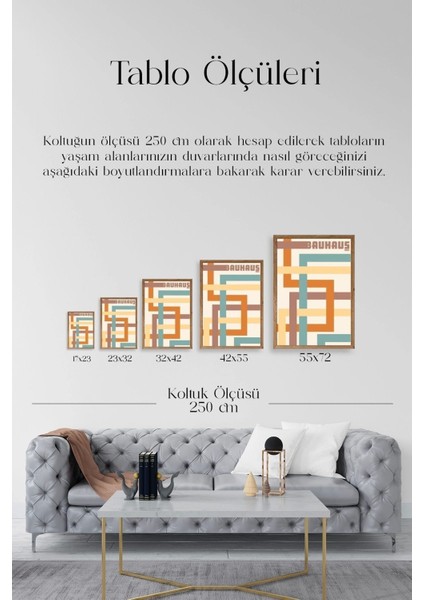 Bauhaus Ahşap Çerçeveli Tablo indirimleri