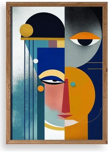 Modern Ahşap Çerçeveli Tablo