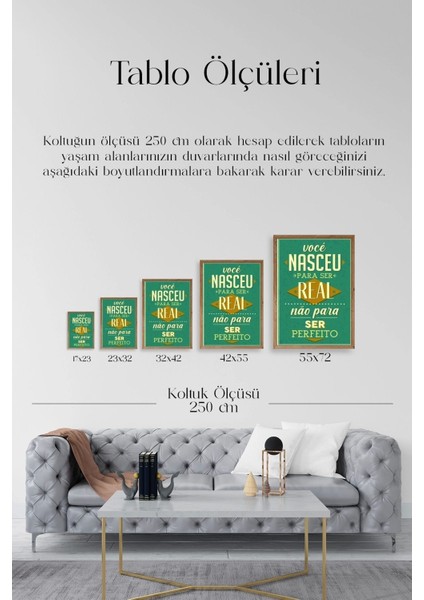 Motto Ahşap Çerçeveli Tablo indirimleri