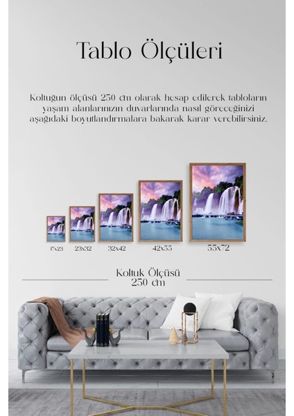 Manzara Doğa Ahşap Çerçeveli Tablo indirimleri