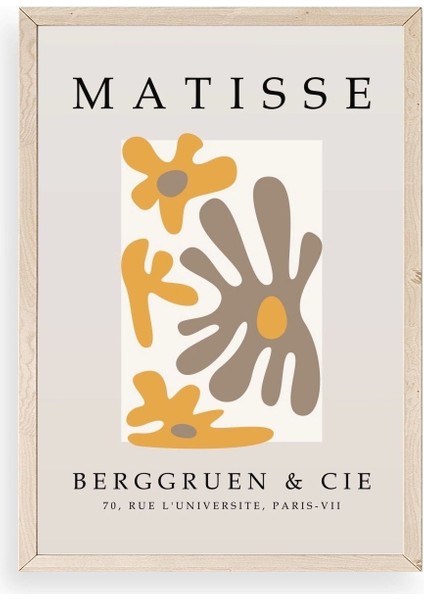 Modern Ahşap Çerçeveli Tablo