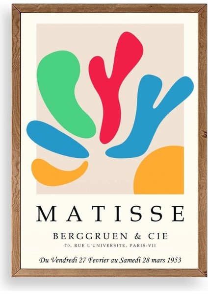 Modern Ahşap Çerçeveli Tablo