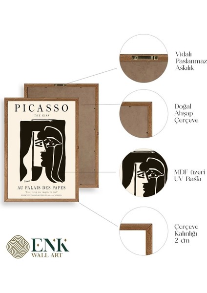 Picasso Ahşap Çerçeveli Tablo fırsatları