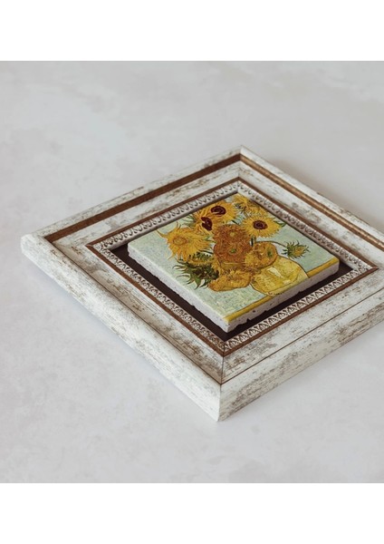Vincent Van Gogh Çerçeveli Taş Tablo , Çerçeveli Taş Duvar Dekoru fiyatları