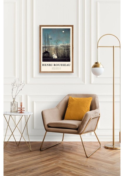 Henri Rousseau Ahşap Çerçeveli Tablo fiyatları