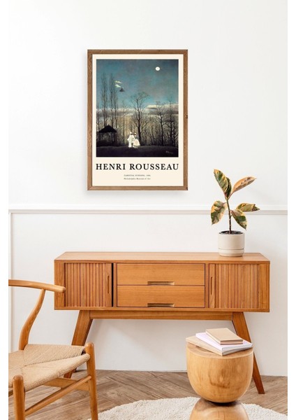 Henri Rousseau Ahşap Çerçeveli Tablo modelleri