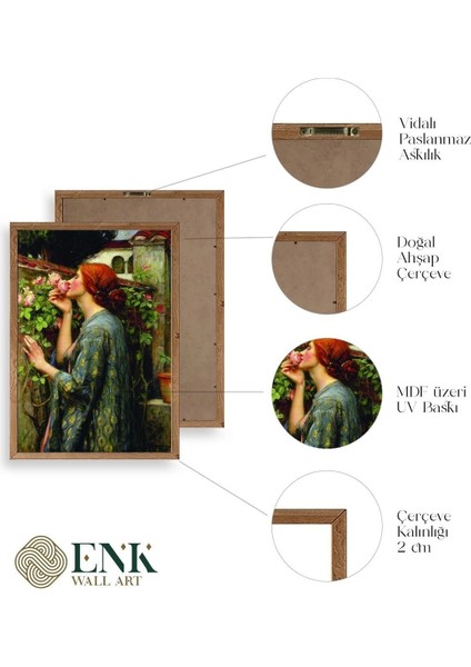 Kadın Ahşap Çerçeveli Tablo fırsatları