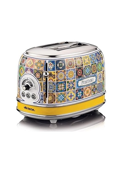Ariete Positano Ekmek Kızartma Makinesi 2 Dilim 0155/1P - 810 Watt, Metal Gövde, 2 Dilim Kapasite,