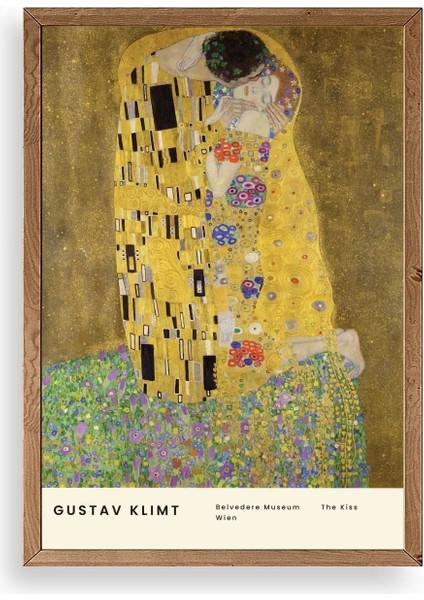Gustav Klimt Ahşap Çerçeveli Tablo