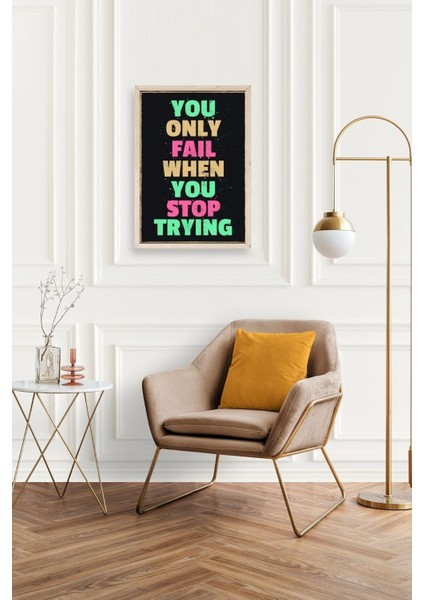 Motto Ahşap Çerçeveli Tablo fiyatları