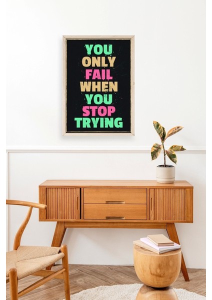 Motto Ahşap Çerçeveli Tablo modelleri